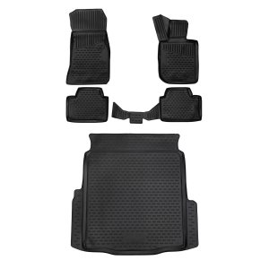 BMW M3 G80 SD 3D Floor-Trunk Mats - Omac - Black - '21-'25